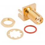 RF Connector SMA PCB End Launch Jack 50 Ohm (Jack, Female) L17.4mm 